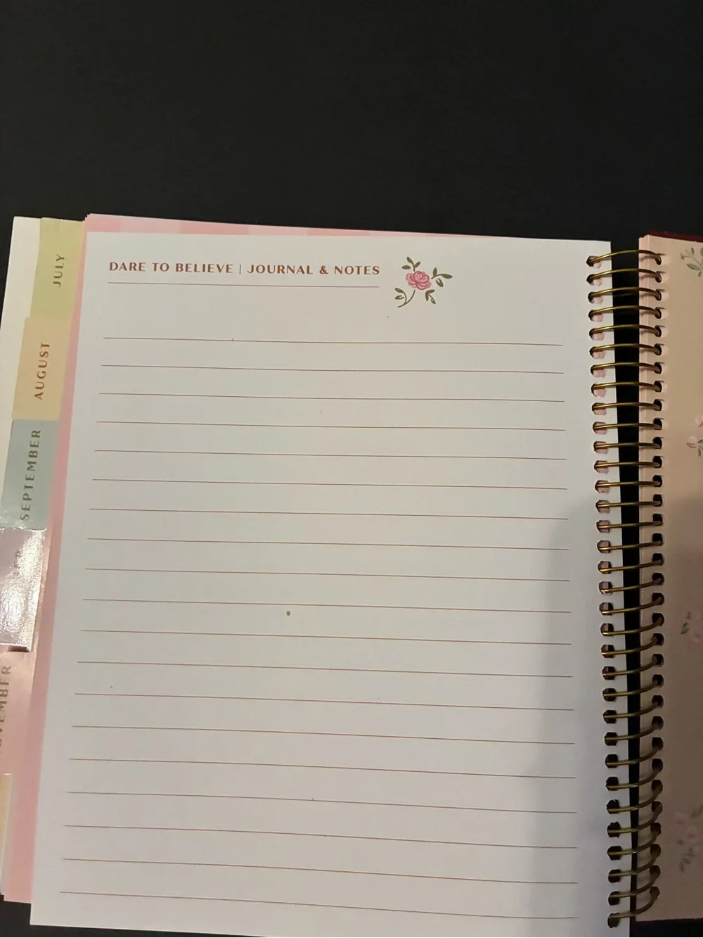 2026 Dare to Believe planner